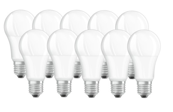 10er-Pack Osram LED Lampe Value Classic A FR 13W warmweiss E27 4052899971097 wie 100W