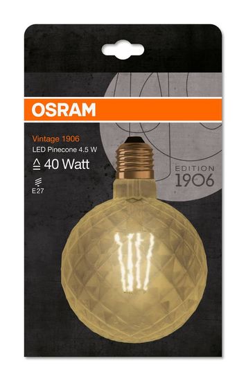 OSRAM Vintage 1906 E27 PINECONE Filament LED Stecklampe 4,5W 470Lm 2500K warmweiss wie 40W