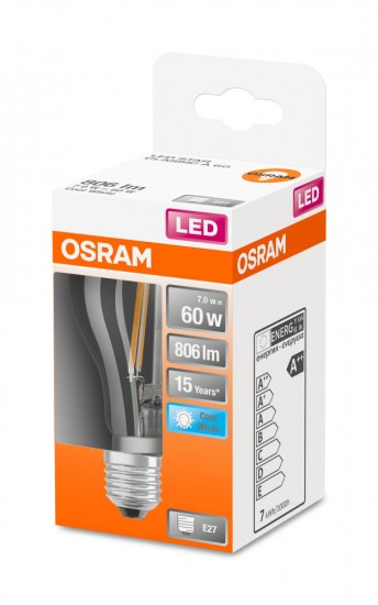 Osram LED Lampe Retrofit Classic A 7W neutralweiss E27 4058075112308 wie 60W