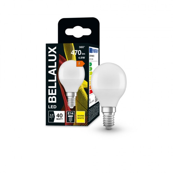 BELLALUX E14 LED Lampe 5W P40 matt warmweiss wie 40W by Osram