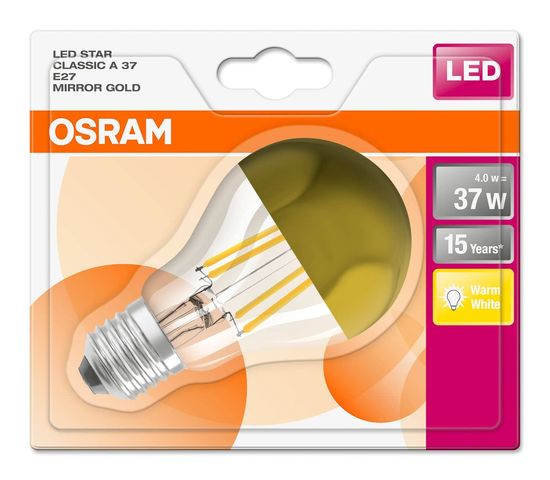 OSRAM STAR E27 A Filament LED Lampe 4W 420Lm 2700K warmweiss wie 37W