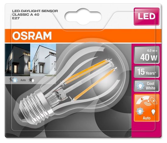 Osram LED STAR Sensor E27 4W 470Lm 4000K 4058075162242