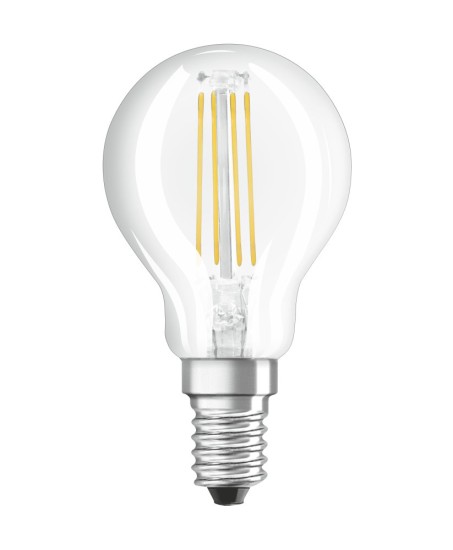 OSRAM LED Lampe VALUE P40 4W E14 klar Filament warmweiss wie 40W