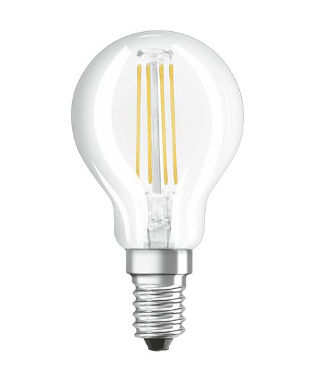 OSRAM LED Lampe Parathom Retrofit P40 5W E14 Dimmbar klar Filament warmweiss wie 40W