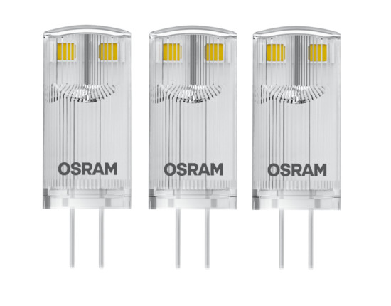 OSRAM BASE PIN G4 LED Lampe 0,9W 3-er Pack warmweiss wie 10W 4058075449985