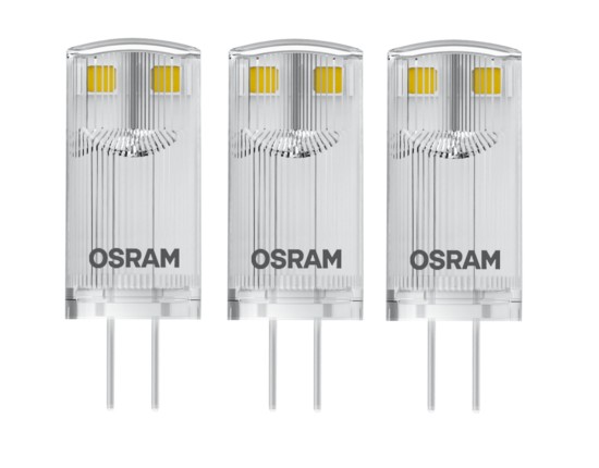 OSRAM BASE PIN G4 LED Lampe 0,9W 3-er Pack warmweiss wie 10W