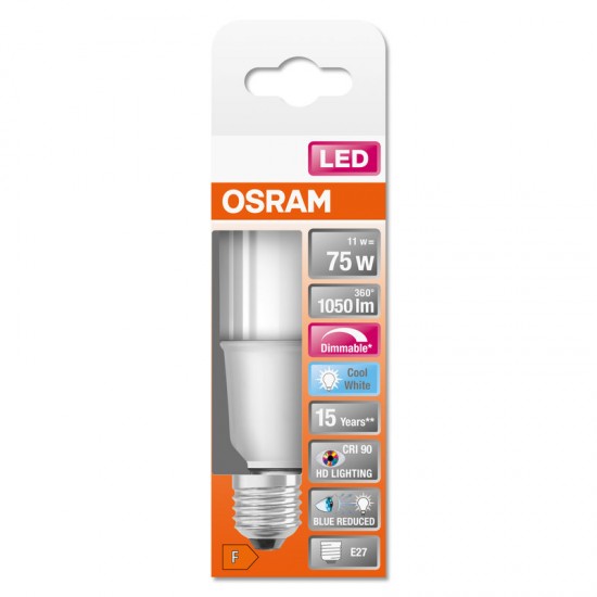 Osram LED Lampe STAR STICK FR 11W neutralweiss E27 4058075611566 wie 75W
