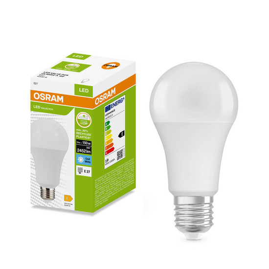 OSRAM LED Lampe E27 Classic matt A150 19W 2452lm Neutralweiss 4000K wie 150W 4099854532573
