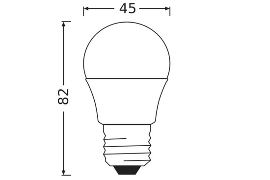 OSRAM LED Lampe E27 Value Classic P matt P60 6.5W 806lm Warmweiss 3000K wie 60W 4099854546983