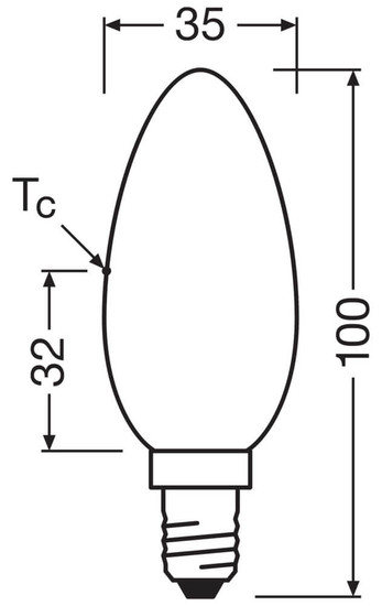 3er-Pack OSRAM LED Kerze E14 Classic Filament matt B25 1.8W 250lm Warmweiss 2700K wie 25W 4099854557323
