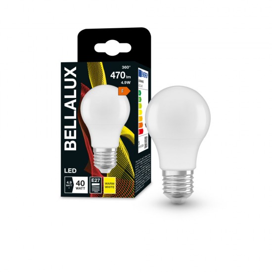 BELLALUX E27 LED Lampe 5,5W A40 matt warmweiss wie 40W