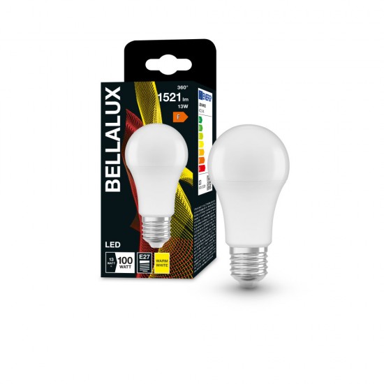 BELLALUX E27 LED Lampe 14W A100 matt warmweiss wie 100W by Osram