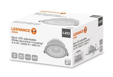 Osram Ledvance LED adjust Einbauleuchte Ø8cm 4.5W 3000K schwenkbar