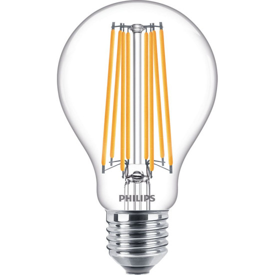 Philips LED Lampe LEDbulb 17W E27 A67 klar Filament 2452Lm warmweiss 2700K wie 150W