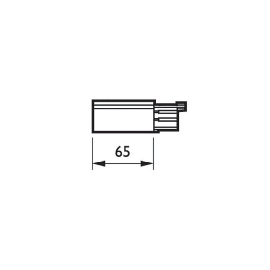 Philips Endeinspeisung Stromschiene DALI Square Track Schwarz ZCS750 5C6 EPSR BK XTSC611-2 8718696065549
