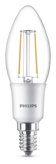 Philips E14 LED Kerze Filament dimmbar 5W 470Lm warmweiss klar wie 40W Kerzenlampe