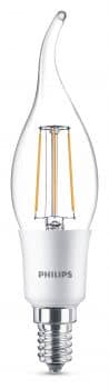 Philips E14 LED Kerze Filament dimmbar 5W 470Lm warmweiss Windstoss wie 40W Glühkerze