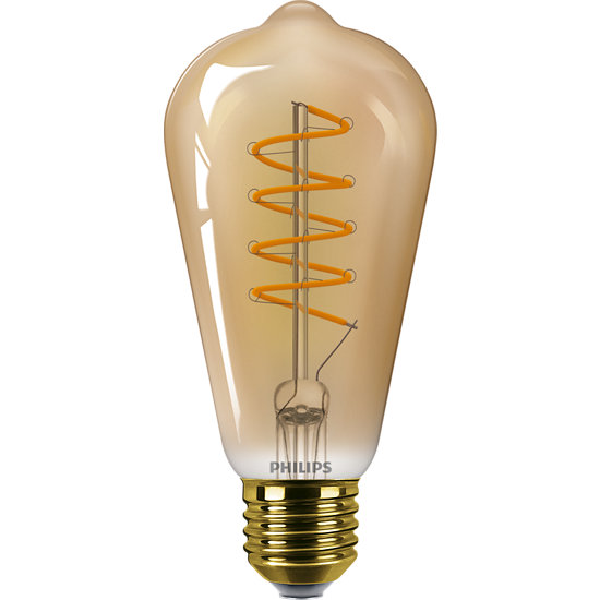 Philips Classic LED Lampe 5,5W ST64 E27 extra warmweiss gold Vintage dimmbar 8718699686567