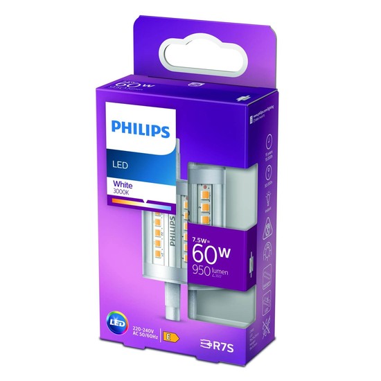 Philips 78mm LED Stablampe R7S 7,5W 950lm warmweiss 3000K wie 60W