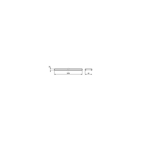 Philips LED Lichtband-Geräteträger Maxos fusion 227,6cm 68W 12300lm Neutralweiss 4000K DALI 8719514145054