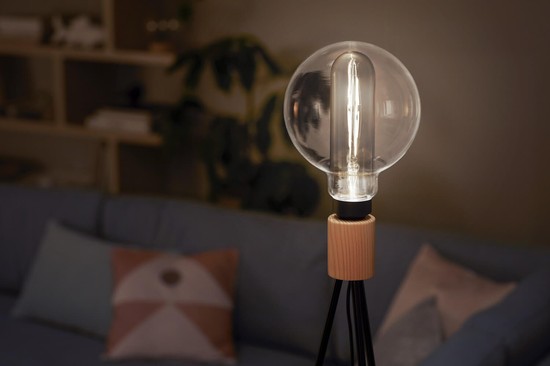 Philips Double Layers Smoky Rauchglas LED Lampe E27 dimmbar 6,5W 200lm extra-warmweiss 1800K wie 25W