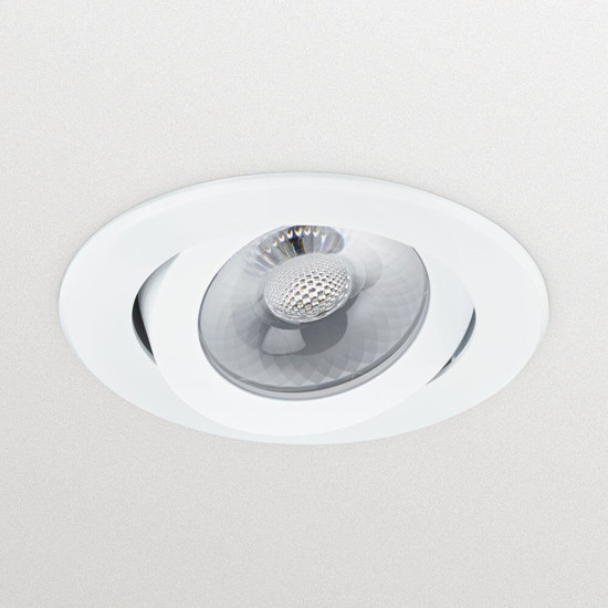 Philips LED Einbaustrahler CoreLine Gen2 schwenkbar Ø7,8cm 10,2W 900lm Warmweiss 3000K dimmbar IP44 Weiß 8719514548169