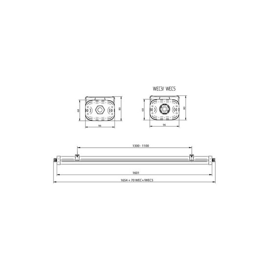Philips LED Feuchtraumleuchte Pacific Gen5 160cm 51W 8000lm Neutralweiss 4000K IP66 8719514624863