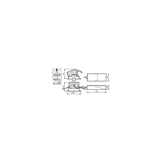 Philips LED Einbaustrahler CoreLine Gen2 schwenkbar Ø7,8cm 12,3W 1200lm Neutralweiss 4000K dimmbar IP44 Aluminium 8719514938199
