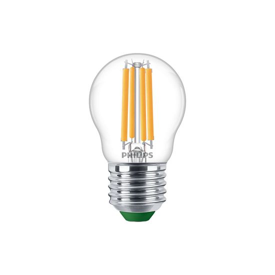Philips Tropfen Lampe LED P45 E27 2700K klar Ultra Effizient 2,3W 485lm warmweiss 2700K wie 40W