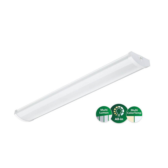 Philips LED Anbauleuchte CoreLine FastSet 144cm 25-43W 3700-6000lm warm-/neutralweiss 3000/4000K CCT IP44 8720169510173