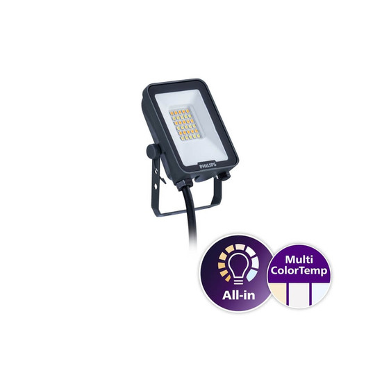 Philips LED Fluter Ledinaire 20W 2200-2400lm warm-/neutral-/tageslichtweiss 3000/4000/6500K CCT IP65 8720169736023