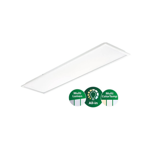 Philips LED Panel CoreLine G6 120x30cm 22-31W 2900-4300lm warm-/neutralweiss 3000/3500/4000K CCT DALI UGR19 IP44 8720169749894
