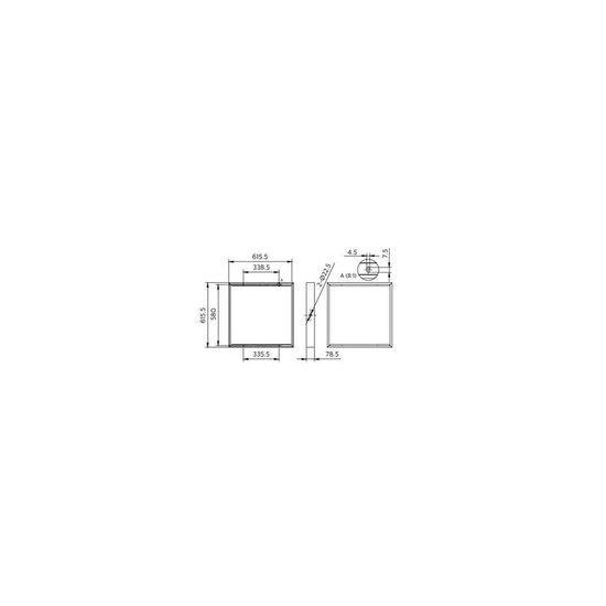 Philips Aufbaurahmen LED-Panel 60x60cm Weiß RC159Z SMB W60L60 8720169752146