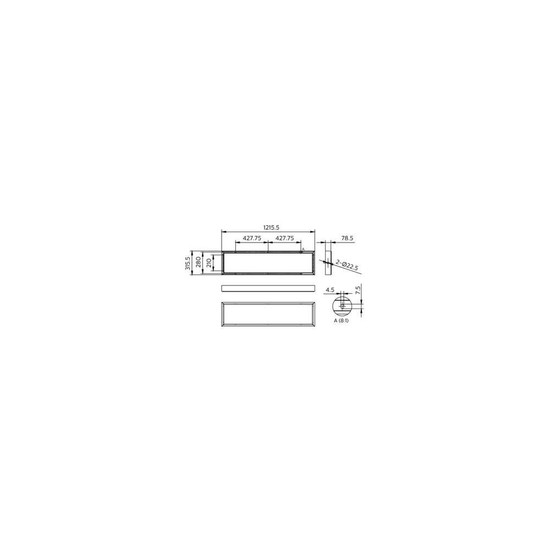 Philips Aufbaurahmen LED-Panel 30x120cm Weiß RC159Z SMB W30L120 8720169752160