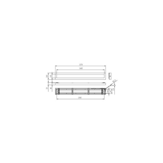 Philips LED Anbauleuchte CoreLine 157x20cm 22,5-43,5W 3600-6800lm Neutralweiss 4000K UGR19 IP44 8720169764279