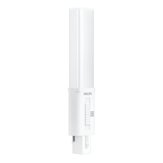 Philips LED Kompaktlampe PL-S G23 2-Pin CorePro KVG + 230V 5W 550lm warm-/neutral-/tageslichtweiss 3000/4000/6500K CCT wie 9W 8721103135353