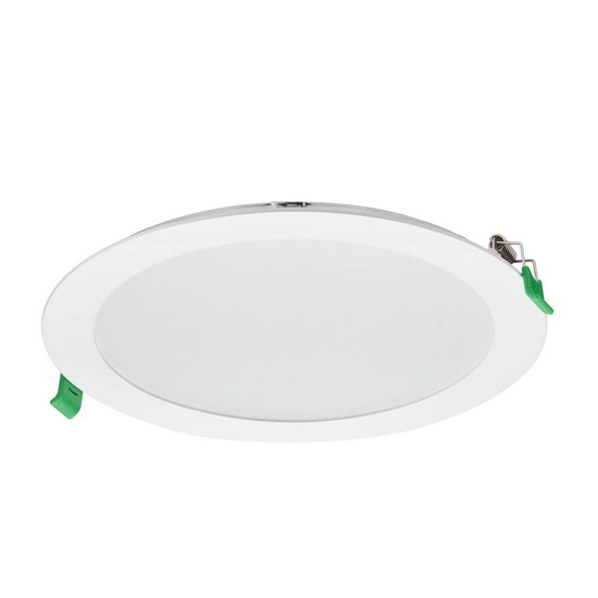 Philips LED Downlight CoreLine Slim Ø20,5cm 18W 2000-2100lm warm-/neutralweiss 3000/4000K CCT DALI IP44 Weiß 8721103317001