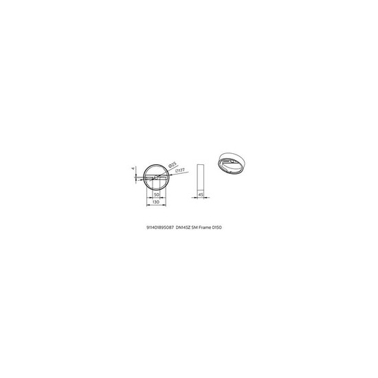 Philips Einbaurahmen CoreLine Slim Downlight Weiß DN145Z SM Frame D150 8721103317032