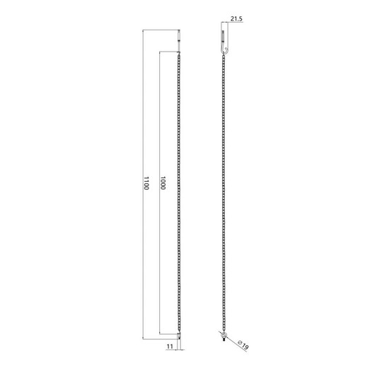 Philips Kettenabhängung CoreLine Tubular Gen2 Edelstahl WT210Z G2 SC 8721103329660