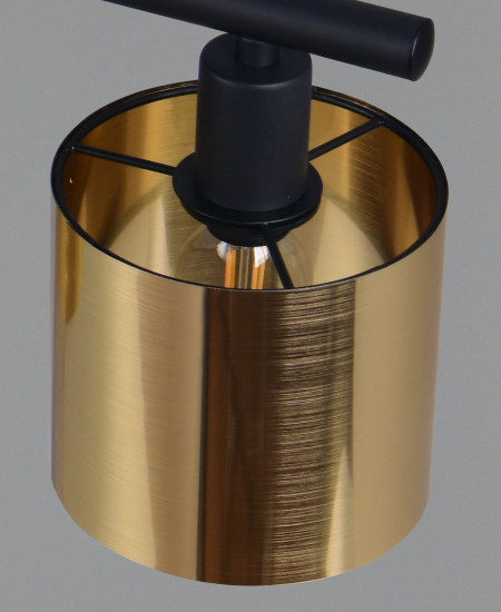 Reality R36304079 Jason E14 Pendelleuchte 4-fach ⌀12cm Goldfarbig