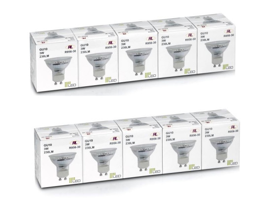 10er-Pack Reality LED Reflektor GU10 250lm 3000K R956-530