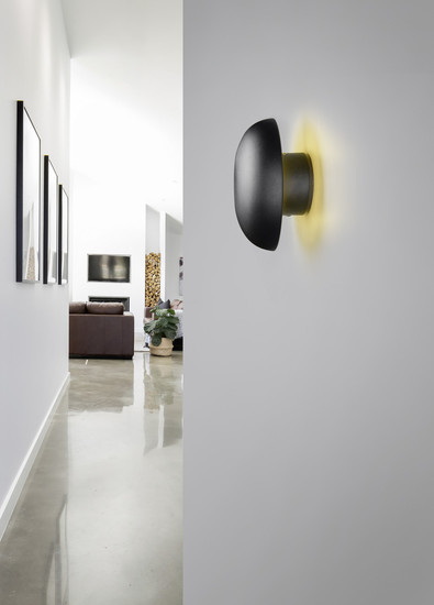 Reality R24431132 Davey LED Wandleuchte 1,5W ⌀15,5cm Schwarz Matt warmweiss Touch