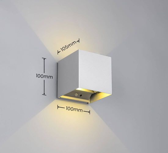 Reality Talent LED Wandleuchte  2x0,5W 10cm Titanfarbig warmweiss