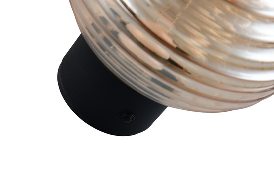 Reality R27771113 Earl LED Wandleuchte 1,5W ⌀15,5cm Schwarz Matt warmweiss Touch