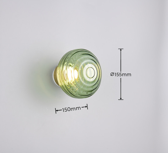 Reality R27771115 Earl LED Wandleuchte 1,5W ⌀15,5cm Messing Matt warmweiss Touch