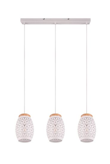 Reality Bidar Pendelleuchte E27  3-fach ⌀15cm Weiß Matt Höhenverstellbar