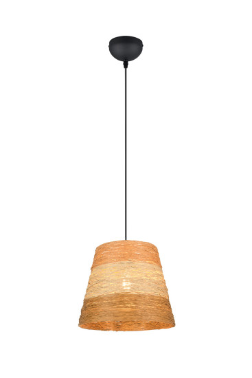 Casalum R31731926 Joeline E27 Pendelleuchte ⌀30cm Schwarz Matt