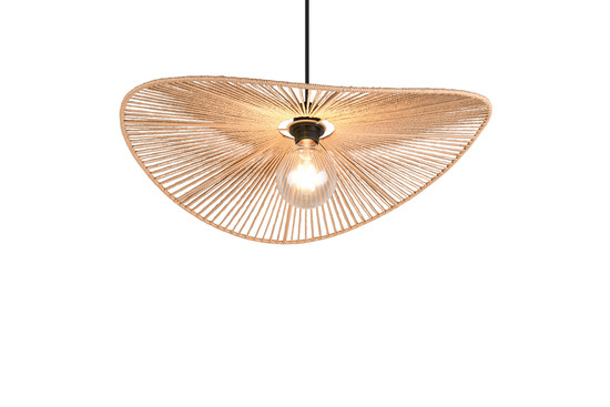 Casalum R36161026 Laurine E27 Pendelleuchte ⌀58cm Schwarz Matt