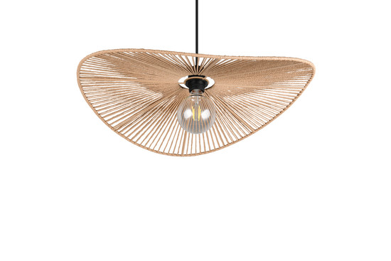 Casalum R36161026 Laurine E27 Pendelleuchte ⌀58cm Schwarz Matt