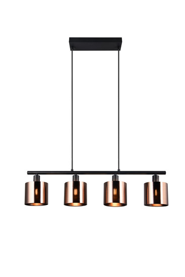 Reality R36304064 Jason E14 Pendelleuchte 4-fach ⌀12cm Bronzefarbig